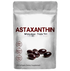 Astaxanthin soft capsules in bottle, 120 tablets, dietary supplement for antioxidant support, branded by My Store