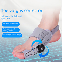 Upgraded adjustable bunion corrector with cushioned straps and adjustable fit for toe alignment and pain relief.