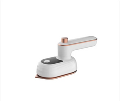 Mini portable electric steam iron from My Store, showing compact design with a handle and steam vent for easy ironing.