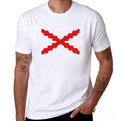 National Flag men's short sleeve T-shirt by My Store, featuring a vibrant flag design on lightweight casual T-shirt.