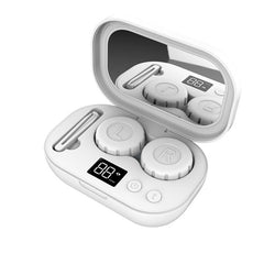 Ultrasonic contact lens cleaner from My Store showing a compact device with a transparent lid and cleaning chamber for contact lenses.