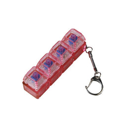 Transparent PC shaft tester with built-in light, showcasing a clear plastic tool used for testing purposes.