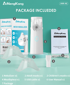 Portable My Store nebulizer handheld asthma inhaler device with mouthpiece and compact design for easy respiratory relief.