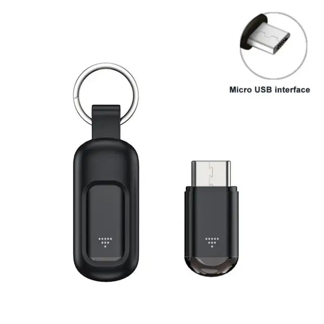 My Store Type-C Micro USB smart IR remote control phone app mini adapter connected to a smartphone for remote functions.