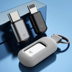 My Store Ype-C Micro USB Smart IR Remote Control Phone App Mini Adapter connected to a smartphone for remote control functionality