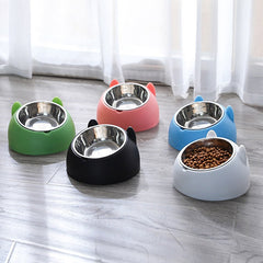 Ceramic cat bowl with colorful design, suitable for feeding cats, from My Store.