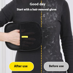 Pet grooming glove from My Store with soft silicone bristles for gentle pet fur grooming and shedding control.