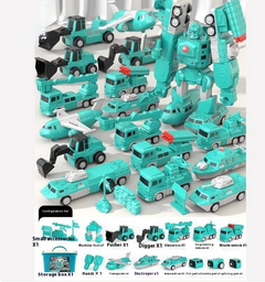 Magnetic engineering car toy with colorful metal pieces and wheels, designed for educational and creative play.