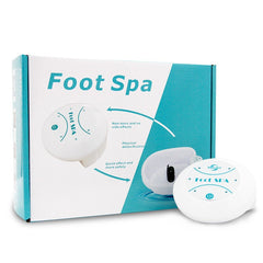 Portable My Store mini foot massager with ion foot bath, showing compact design and foot placement area.