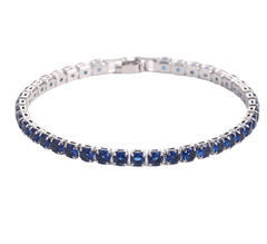 Hip Hop 4.0 Micro Zircon Tennis Bracelet Set featuring sparkling zircon stones and silver-tone links.