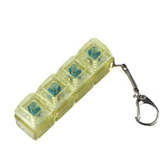 Transparent PC shaft tester with built-in light for precise testing, showcasing the clear plastic construction and illumination features.