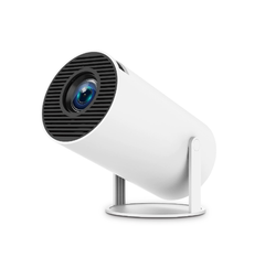 Portable projector from My Store showing a compact device with projection lens on a sleek surface.