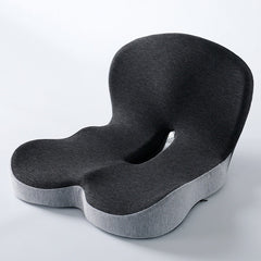 Memory foam backrest from My Store with ergonomic design and adjustable support for comfortable sitting.