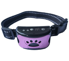 Ultrasonic anti-bark dog training collar by My Store, showing the adjustable collar and electronic device used for bark control.