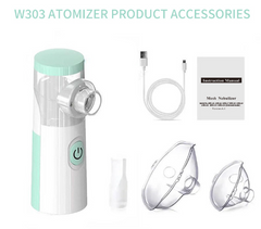 Portable handheld nebulizer device for asthma inhalation, compact and easy-to-use medical inhaler by My Store.