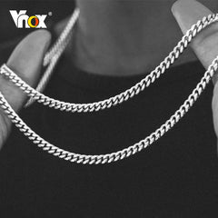 Silver Twisted Rope Figaro Necklace with layered chain design, featuring a stylish and durable jewelry piece.