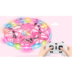 Smart induction flying ball toy from My Store, showcases a hovering LED-lit flying ball in action with glowing lights and sleek design.