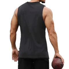 Men's casual sleeveless printed shirt with vibrant design, perfect for stylish summer wear, by My Store.