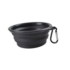 Collapsible silicone dog bowl for pets by SiftFinds, shown open with a pet-friendly design, portable and ideal for travel.