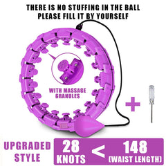 Smart weighted fit hoop from My Store with adjustable weight sections and a durable design for effective core workouts.
