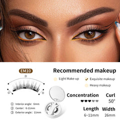 Magnetic false eyelashes set from My Store with applicator, featuring natural-looking, reusable eyelash extensions for enhanced eye charm.