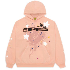 Black hoodie featuring spider letter prints from My Store, with a front view showing the detailed spider and letter design.