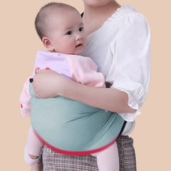Soft beige shoulder baby carrier sling from My Store, designed for comfortable carrying of infants with adjustable straps.