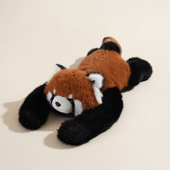 Colorful plush toy set featuring panda, koala, sloth, dinosaur, bear, and small panda soft stuffed dolls for kids.