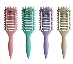 My Store curl hair hollow comb with wide teeth for gentle detangling and styling of curly hair.