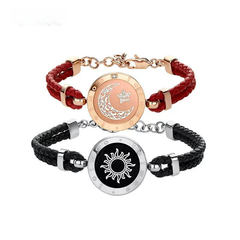 My Store Totwoo smart bracelet with flash and vibration for couples, stylish wearable device with LED indicators and sleek design.