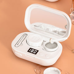 Ultrasonic contact lens cleaner from My Store with a clear container and ultrasonic cleaning device for lens hygiene.