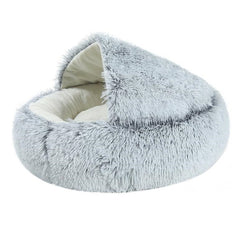 Soft 2-in-1 pet bed with cozy cushioning and removable cover, ideal for small dogs and cats, by My Store.
