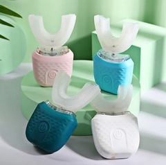 U-shaped ultrasonic electric toothbrush from My Store with a sleek design and soft bristles for effective dental cleaning.