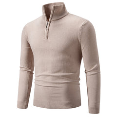 Plus size men's fleece zip mock neck sweater in 2023, featuring a cozy fleece fabric and a stylish mock neck collar.