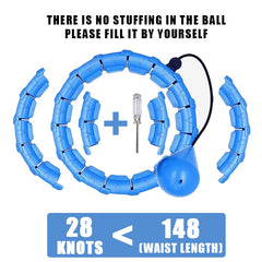 Smart weighted fit hoop from My Store, showing a close-up of the durable hoop with adjustable weights and textured surface.