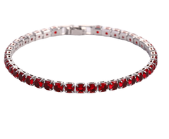 Hip Hop 4.0 Micro Zircon Tennis Bracelet Set featuring sparkling zircon stones on a stylish silver-tone bracelet.