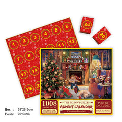 My Store Merry Jigsaw Advent Calendar Puzzle with festive holiday scene and colorful puzzle pieces visible.