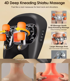 My Store Neck and Shoulder Massage Pillow with ergonomic design and soft fabric for soothing relaxation and muscle relief.