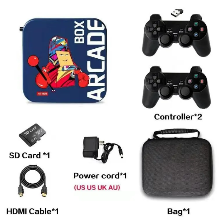 My Store TV game console box in 4K HD with sleek design and multiple ports, ideal for gaming and entertainment.