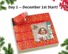 Merry Jigsaw Advent Calendar Puzzle by My Store featuring festive holiday design with numbered compartments and colorful illustrations.