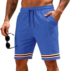 Men's breathable loose-fitting athletic shorts in lightweight fabric, designed for comfort and performance during workouts.