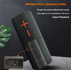 Magnetic split Bluetooth subwoofer speaker by My Store showcasing high-fidelity portable audio with sleek design and dual speaker setup.