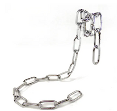 Magic iron chain wine bottle holder from My Store showing a decorative metal chain design holding a wine bottle