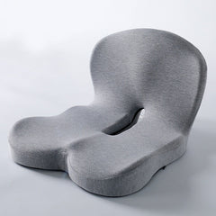 Memory foam backrest cushion from My Store with ergonomic design for lumbar support and comfort.