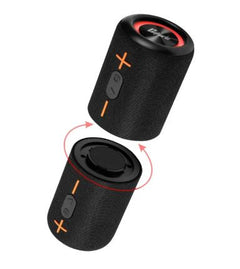 Portable magnetic split Bluetooth subwoofer speaker delivering high-fidelity audio with sleek design and easy wireless connectivity.