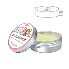 Dog paw and claw care cream in a 50g container, featuring a tube with a white and green label and a close-up of the product.