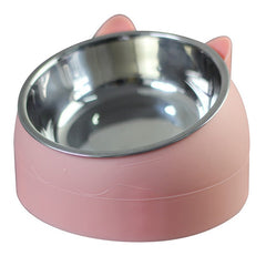 Gray ceramic cat bowl from My Store with a wide opening, perfect for feeding or water for pets.
