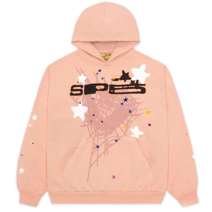 Black Spider Letter Prints hoodie from My Store with bold spider and letter graphic on front, casual and comfortable streetwear style.