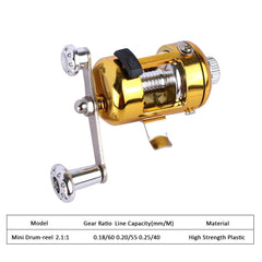 Portable fishing rod from My Store, lightweight and collapsible for easy transport, with reel and line ready for fishing.