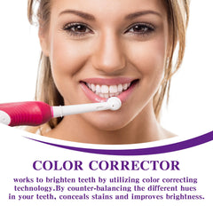V34 Tooth Cleaning Mousse from My Store showing a white foam mousse in a clear container for dental hygiene.